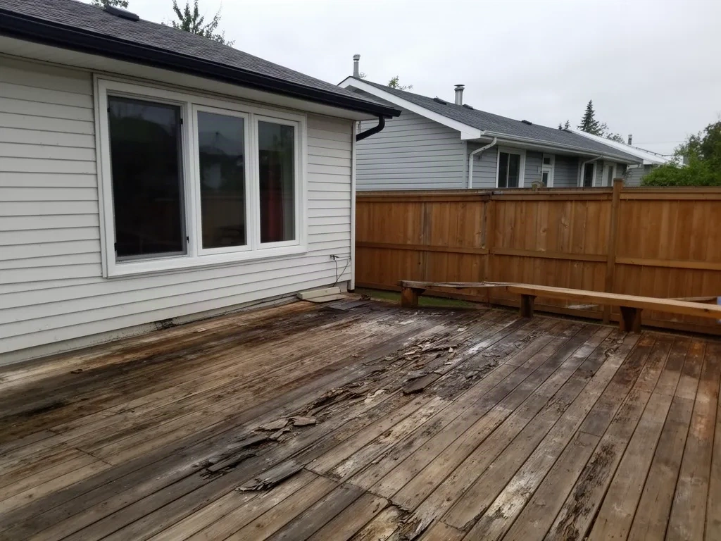 Before — Deck Cleaning & Power Washing in Winnipeg