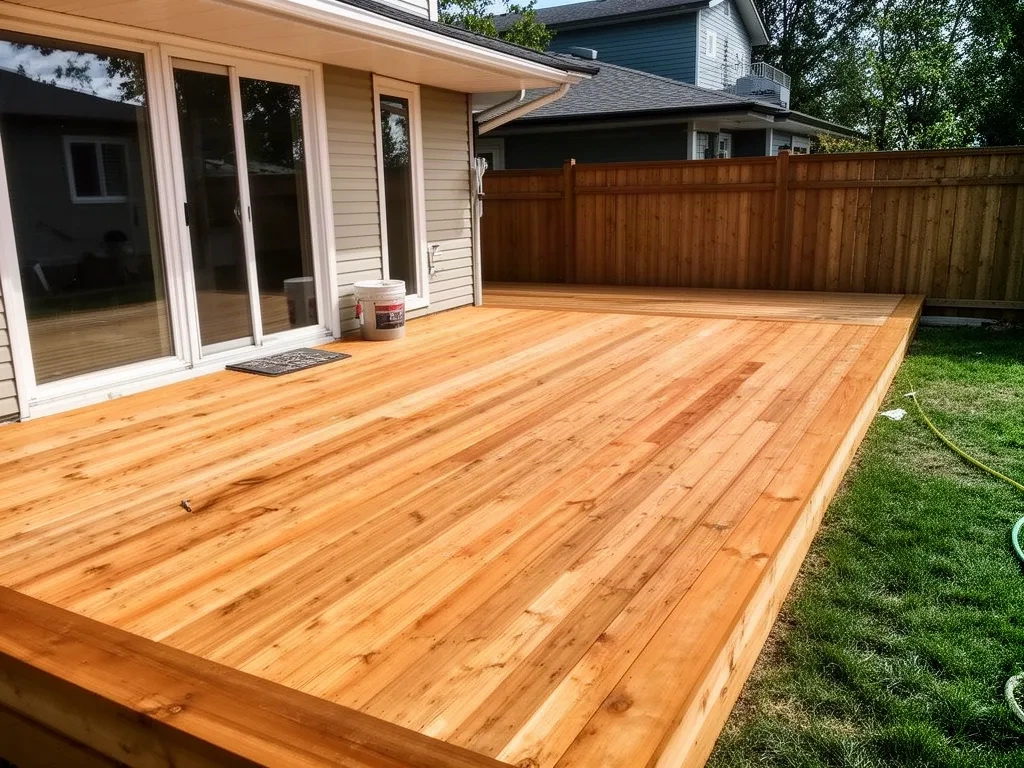 After — Deck Sanding & Restoration in Winnipeg