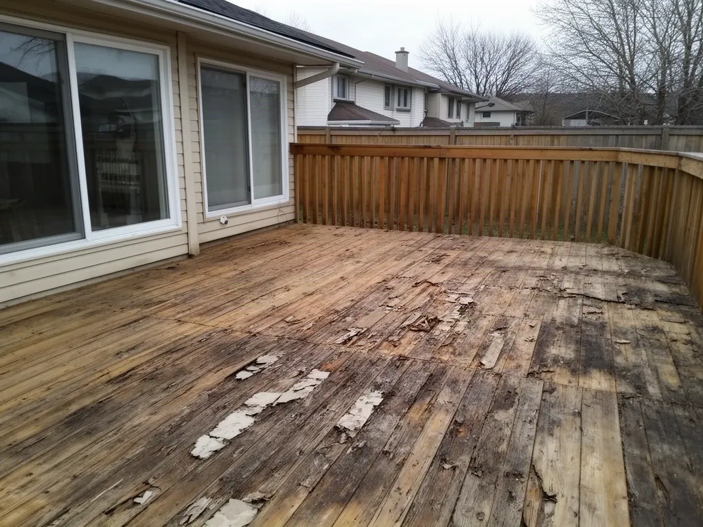 Before — Deck Staining & Sealing in Winnipeg