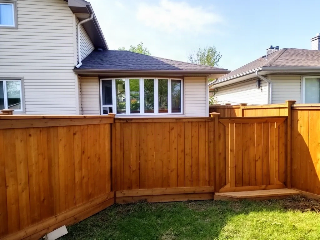 After — Fence Staining & Painting in Winnipeg