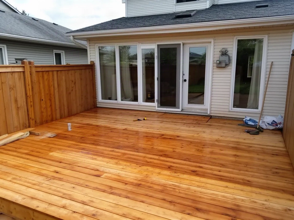 Cedar Deck Restoration Winnipeg