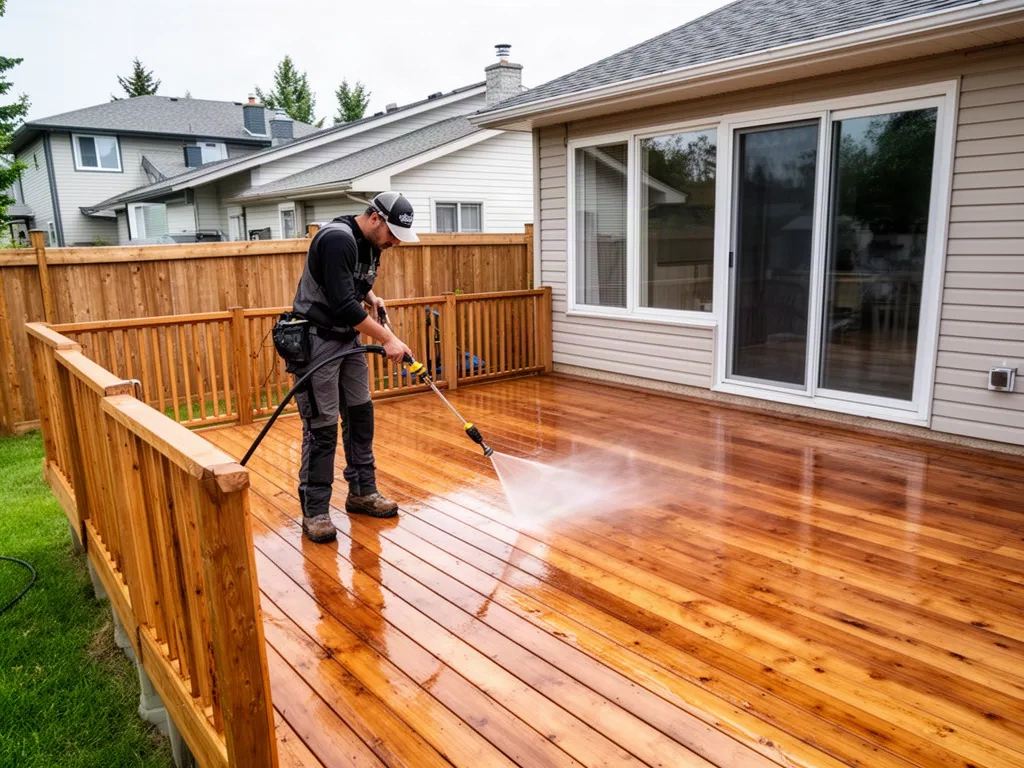 Deck Cleaning & Power Washing in Winnipeg — Deck Staining Winnipeg