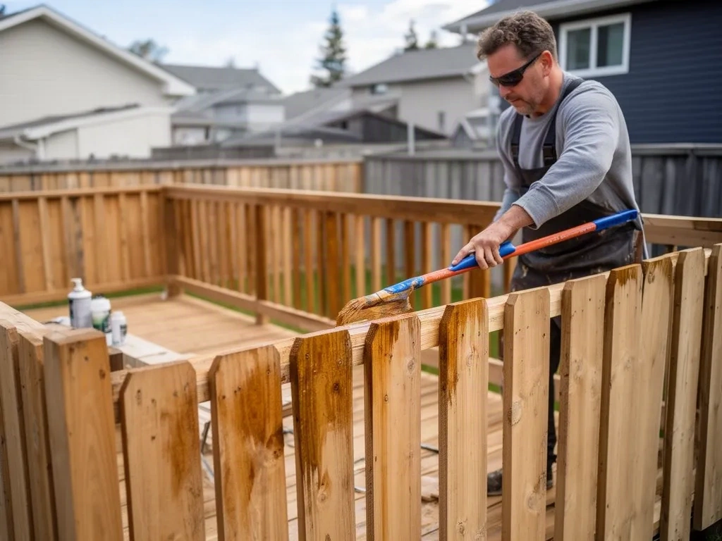 Fence Staining & Painting in Winnipeg — Deck Staining Winnipeg