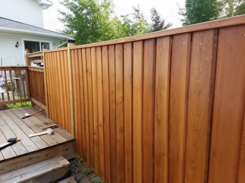 Fence Staining & Painting in Winnipeg — project photo
